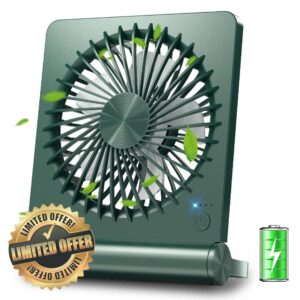 CUUCOO Small Portable Desk Fan USB&Battery Operated