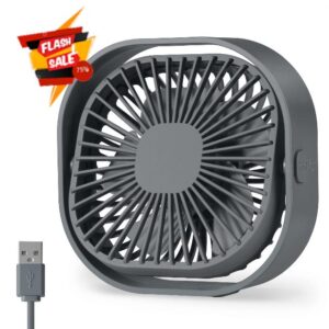 Desk Fan USB Mini Table Fans Small Desktop Fan Cooling Quiet for Bedroom