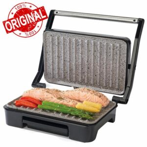 Salter EK2009 Marblestone Electric Health Grill & Panini Press - Non-Stick Plates