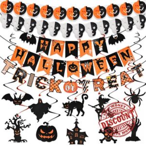 AhfuLife Halloween Party Banner Decorations
