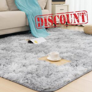 Vamcheer Fluffy Shaggy Area Rug - Soft Large Rug Living Room Bedroom Carpet