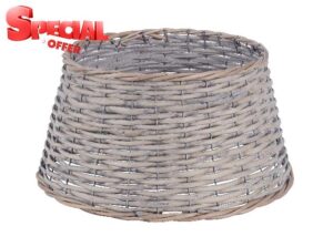 Floralcraft Woven Willow Christmas Tree Skirt - 57cm Base X 28cm Height