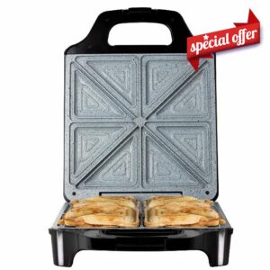 Tower T27021 4-Slice Deep Fill Sandwich Maker with Easy Clean