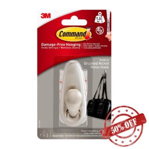 FC12-BN Medium Brushed Nickel Metal Hook