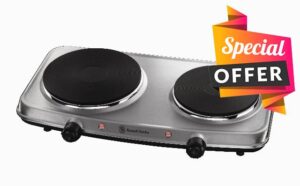 Russell Hobbs 2 Plate Mini Hot Plate Hob 15199