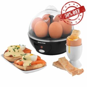 Salter EK2783 Electric Egg Boiler - Cooking Rack Holds Up To 6 Eggs