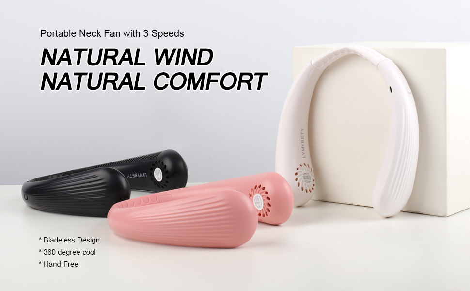 Portable Neck Fan with 3 Speeds