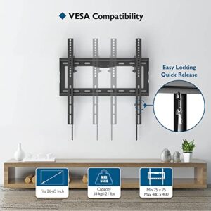 Tilt Slim TV Wall Bracket up to 55kg