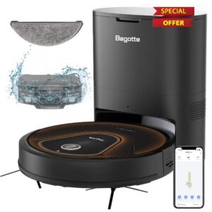 Bagotte 950MAX Robot Vacuum Cleaner with Self-Empty Dock