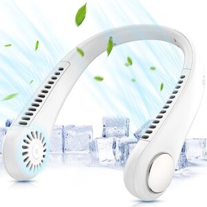 Portable Neck Fan Hands Free Bladeless Mini Fan with 360°Cooling Airflow
