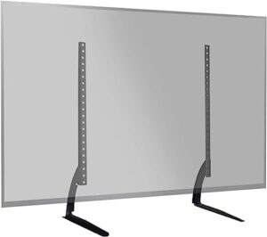 Holdfiturn Universal TV Stands Table Desk Pedestal TV Legs Tabletop Screen Monitor Riser Adjustable Table Top TV Feet Replacement for 32"-70" inch LCD/LED/OLED/Plasma TVs Holds 50KG