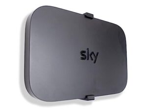 Decoralin Sky Q Mini Box Wall Mount Bracket For Behind TV Vertical or Horizontal Fits Models EM150