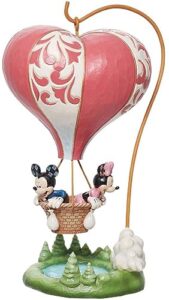 Enesco - Disney - Mickey and Minnie Heart Air Balloon Statue