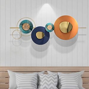 RAGRAN Large Metal Wall Sculpture Decor Creative Handmade Metal Wall Art Décor Modern Light Luxury Metal Wall Artwork Home Decor for Living Room
