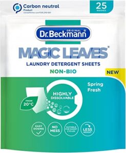 Dr. Beckmann MAGIC LEAVES Laundry Detergent Sheets NON-BIO | 25 Sheets