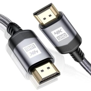 MAXGROUP 5M 4K HDMI Cable 2.0 Ultra High Speed 18Gbps Nylon Braided HDMI Lead Support 4K@60Hz HDR