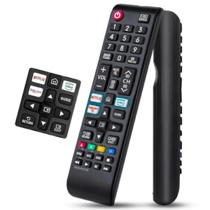 Universal Samsung TV Remote With Netflix/Prime Video/Rakuten TV Buttons For Most Samsung TV QLED UHD HDR LCD Frame Curved Solar HDTV 3D 4K 8K Smart TVs