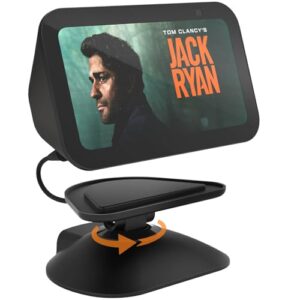 MOHOSOKO Charging Stand for Echo Show 5 (3rd Gen) - Adjustable Stand with 2 USB Charging Port (USB-C & USB) for Charge Cellphone or Earbuds