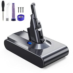 EVARY 6000 mAh Replacement Battery for Dyson V8 Battery