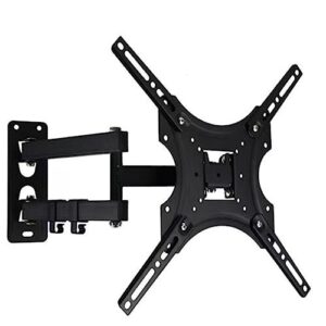 NTEK TV Wall Bracket for 17-55 Inch TVs | Full Motion TV Wall Mount Bracket Swivels Tilts 35kg Weight Capacity Max VESA 400x400mm | Swivel Tilt Solid and Sturdy TV Mou