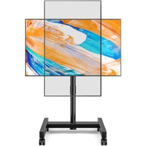 TVON TV Stand on Wheels for 13-43 Inch TVs