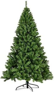 6FT/1.8M Classic Artificial Christmas Tree Xmas Realistic Natural Green Branches with Solid Metal Leg