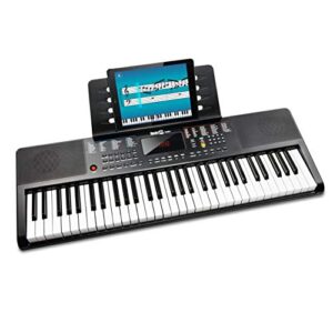 RockJam 61-Key Compact Keyboard with Sheet Music Stand