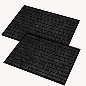 Washable Rubber Door Mats Indoor Outdoor - Non-Slip Entrance Rug Doormat – Rubber Back Dirt Trapper Super Absorbent Kitchen Floor Mat