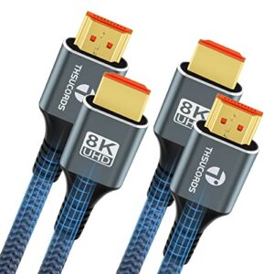 Thsucords 8K 4K HDMI Cable 0.5M 2 Pack