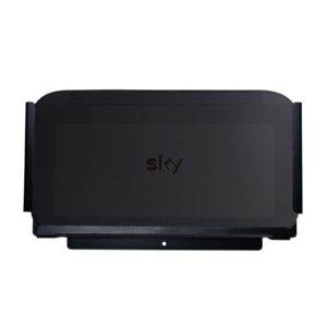shinar Wall Mount for Sky Q Mini Box Steel Wall Mounting Bracket Space Saving & Easy No Signal Loss with Fixings Installation with Heat managemen (Sky Q)
