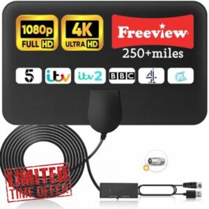 2024 TV Aerial Indoor -TV Aerial Long Range for Smart TV