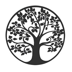 LIGLED Tree Of Life Metal Wall Art Decor Tree Life Metal Wall Plaque Artwork Decoration Metal Tree Wall Art Hanging Decor for Home Bedroom Living Room Kitchen Deco
