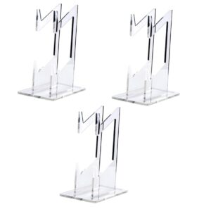 CLISPEED 3pcs Controller Headphone Storage Rack Controller Support Game Controller Holder Dual Table Top Display Stand Clear Monitor Stand Desktop Monitor Mount Game Controller Racks Ps