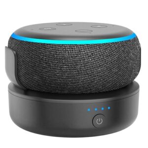 Dot 3rd Battery Base - PlusAcc Portable Wireless Battery Station (excluding Dot) Black