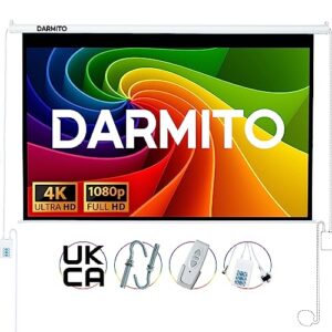 Darmito 100 16:9 Dual-Plug Electric Motorised Projector Screen