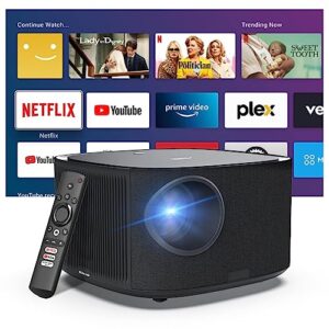 【Auto Focus & Keystone】Projector with Netflix-Certified