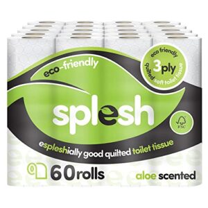 60 Splesh by Cusheen Toilet Rolls - Eco-Friendly