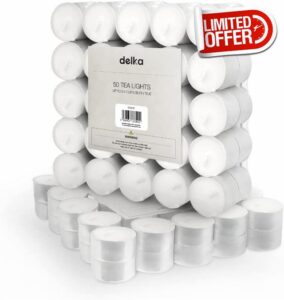 delka 8 Hour Tea Light Candles