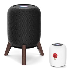 Dinghosen Table Wood Stand for HomePod 2nd Gen Speaker with Dust-Proof Cover