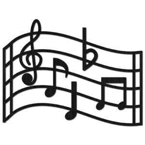 CREATCABIN Wood Music Note Wall Art Black Treble Clef Wall Decor Hanging Music Wall Sign Musical Decorations Silhouette Artwork for Home Studio Living Room Bedroom Gallery Bar Party 11.81 x 9.84 Inch