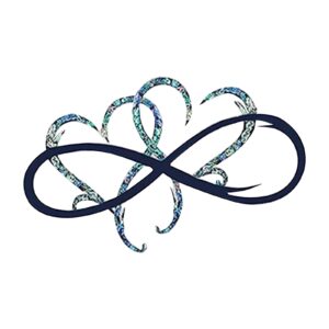 Infinity Heart Metal Wall Art