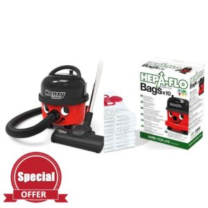 Numatic HVT160 Henry Vacuum Cleaner with AiroBrush Turbo Head and Microfresh Filtration System