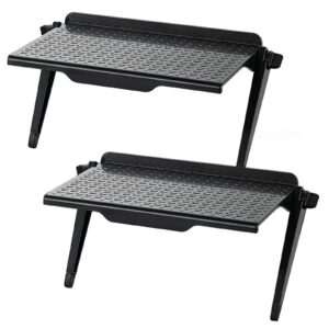 LusXasm 2 Pieces TV Top Shelf Screen Shelf Storage Top Shelf Computer Monitor Stand Platform TV Top Storage Bracket for Media Boxes