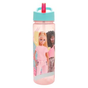 Barbie 600ml PP Water Bottle - Stay Hydrated in Style with this Fashionable and Durable Drinks Bottle