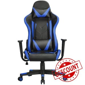 Yaheetech Ergonomics Office Chair Video Desk Computer Chair High Back Swivel Racing Gaming Chair with Lumbar Back Suppo
