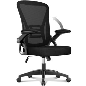 aspaluro Office Chair Ergonomic Desk with 90° Flip-up Armrest Lumbar Support