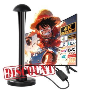 FADISH TV Aerial - Digital Freeview Indoor TV Aerial with Amplifier Signal Booster - 250+ Miles Range