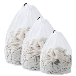 3Pcs Mesh Laundry Bags