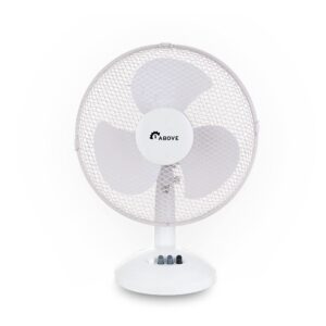 Table Fan Desk Fan 12Inch with 3 Speed Oscillating Stand Fan Low Noise Strong Resistant Base Desktop/Bedside Fan