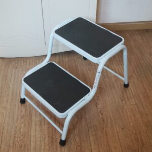 Gr8 Home Double Step Caravan Stool Steel Non Slip Entry Door Ladder Car Van Motorhome Campe